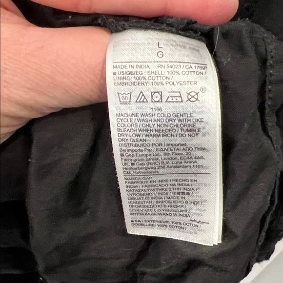 GAP Black Eyelet Button Dress - Picture 5 of 5